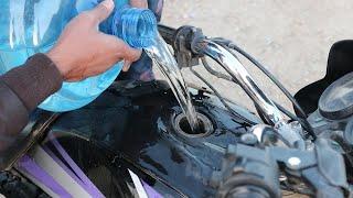 Motorrad, das mit Wasser funktioniert – 100 % funktioneller Trick