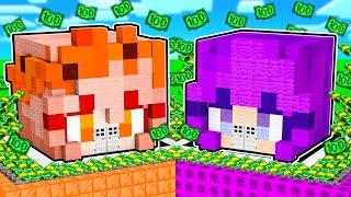 Zoey vs Mia MILLIONAIRE House Battle in Minecraft!