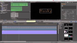 Final Cut Pro X Tutorial - Advanced Title Creation / Design | Husky Film Title