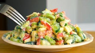 Eat this salad every day for dinner and you will lose belly fat! -30kg in 1 month