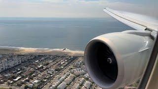 [4K]GE90 View: ANA 777-300ER Landing & Taxi to Gate at JFK