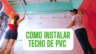 COMO INSTALAR techo de PVC Paso a paso - cielorraso PVC