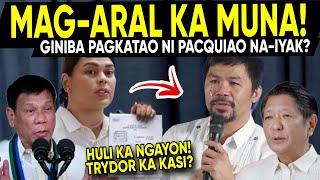 BREAKING NEWS! Na-Sh0cked si Pacquia0 NA-EYAK? Di-Makapaniwala sa Matinding Ut0s ni FPRRD at VPSARA?