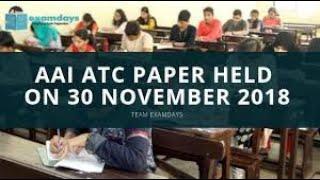 AAI ATC 2018 expected cutoff general  Paper Solution answer key Shift 1 (morning session)