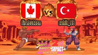 Street Fighter III: 2nd Impact - firebutton (CAN) VS (TUR) cahit_99 [sfiii2] [Fightcade] ストリートファイター3