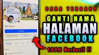 Cara Mengganti Nama Halaman Facebook Lewat HP