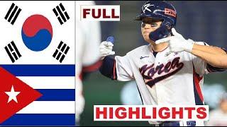 대한민국 vs 쿠바 하이라이트 14/11/2024 | WBSC 프리미어12 || 韓国 vs キューバ ハイライト & ホームラン