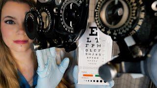 ASMR Hospital Eye Exam | Lens 1 or 2, Eye Measuring, Light Exam