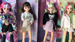 Incredible Japanese Fashion dolls: #Licca review and unboxing FOUR dolls (Licca-Chan) trendy, retro