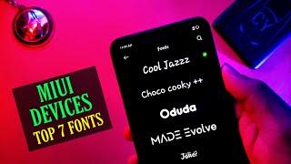Miui 12 Fonts And Miui All Device's Fonts Support | Top 7 Fonts Any Xiaomi Devices