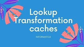 Lookup Transformation Caches in Informatica