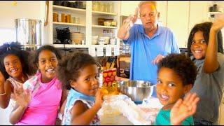 Papa's Little Helpers make Sweet Onion Casserole