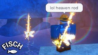 I Got The New HEAVEN ROD In Roblox FISCH