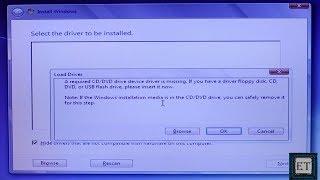 Windows 7 Fixes: A Required CD-DVD Driver is Missing (USB Windows 7 Installation Error)