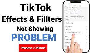 Tiktok Effect Does Not Working Device 2023|| Effects Problem Solved