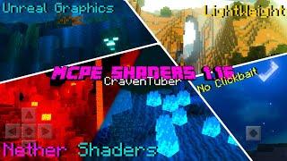 MCPE 1.16+ Top 5 Best Ultra Realistic Shaders (Nether Shaders, Unreal Graphics and Dynamic Lighting)