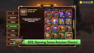 Let's Play Hero Wars 829: Opening Up Some of My Avissian Chests