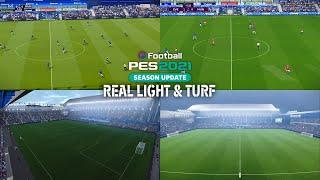 PES 2021 & Football Life 2024 - New Real Turf and Light 2024