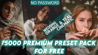 Premium Lightroom Presets Pack |  Cinematic Wedding Orange & Teal | Free Download PhotoLooz |മലയാളം