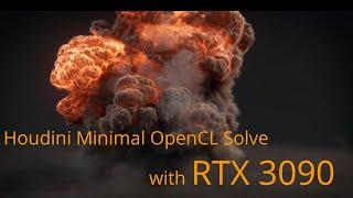 Houdini Minimal OpenCL Solver (Sparse) Review with RTX3090 !