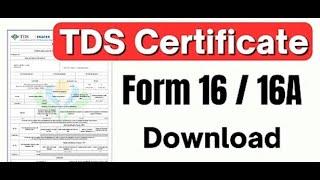 TDS Certificate Bulk Download in TRACES Portal - Form 16A | Step-by-Step Guide in Tamil & English