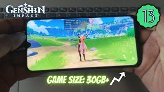 Genshin Impact On Galaxy A30 - One UI 5.1 Game Test in 2023!