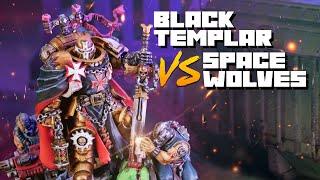 Black Templars vs Space Wolves - Warhammer 40k Battle Report