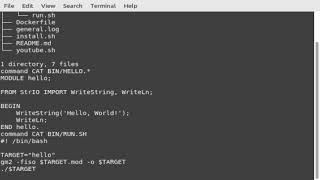 Programming {{ modula2 }} hello world