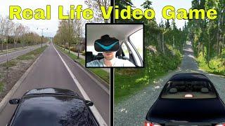 Driving a Real Car in Third Person View (Real Life Video Game)