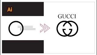 GUCCI Logo Make by using Illustrator || Noton Academy || Illustrator. #graphicdesign