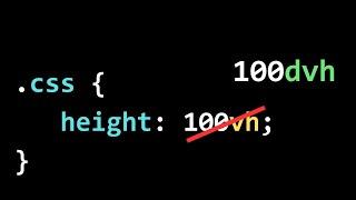 Dynamic Viewport Units in CSS: Speed-Learn in 1 Minute