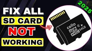 SD Card Not Working | Memory Card Not Working | SD Card format problem | SD card not showing