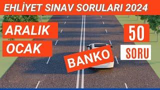 Ehliyet Sınav Soruları 2024 | Aralık, Ocak Çıkmış Ehliyet Sorularını Çöz