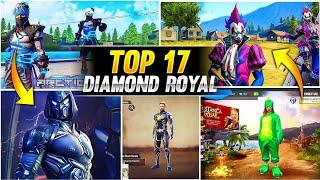 Top 17 Diamond royale bundles in free fire battleground | Free fire के कुछ Diamond royale जो Rare है