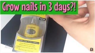 Grow nails in 3 days?! 3 Day Growth treatment - BEFORE & AFTER Review