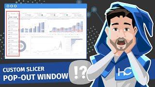 Creating a Slicer Pop Out Window with Bookmark Buttons in Power BI