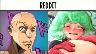 Anime vs Reddit ( the Rock reaction meme )