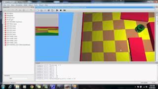 robot motion and mapping video using webots simulation