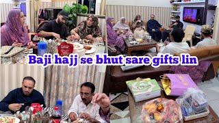 Baji fakhra ko with family dinner pey invite kiya ||Baji bhut sare gifts le ke ain