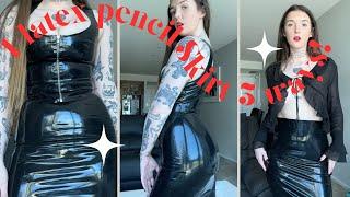 1 latex pencil skirt 3 ways!