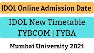 IDOL Online Admission 2021-22| IDOL Online Exams Update 2021| Mumbai University | IDOL New Update