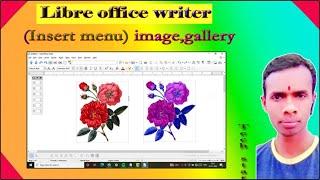 How to learn  Libre office writer (insert menu) image, gallery, option# ..