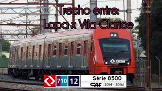 Hmmsim 2: TRECHO ENTRE LAPA X VILA CLARICE LINHA 7 (710) COM A SÉRIE 8500 (CPTM)