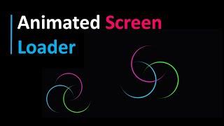 How To Make Animated Screen Loader | Preloader Using HTML & CSS | 2022