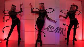 ASMR Demon girl dancing on heels Relaxing visual triggers 