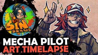 Mecha Pilot [sinDRAWS Timelapse]