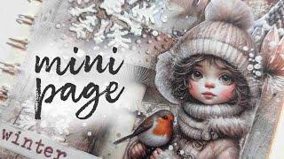 FACILE - Mini page de journal d'art (3) - #seacollagebooks