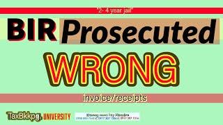 #wronginvoice part 3 subject to BIR criminal complaint