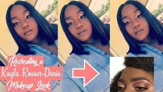 RECREATING A KAYLA ROUSER-DAVIS MAKEUP LOOK|VictoriaAlexandra