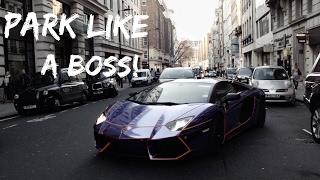 Parking a Tron Lamborghini Aventador Like a boss!